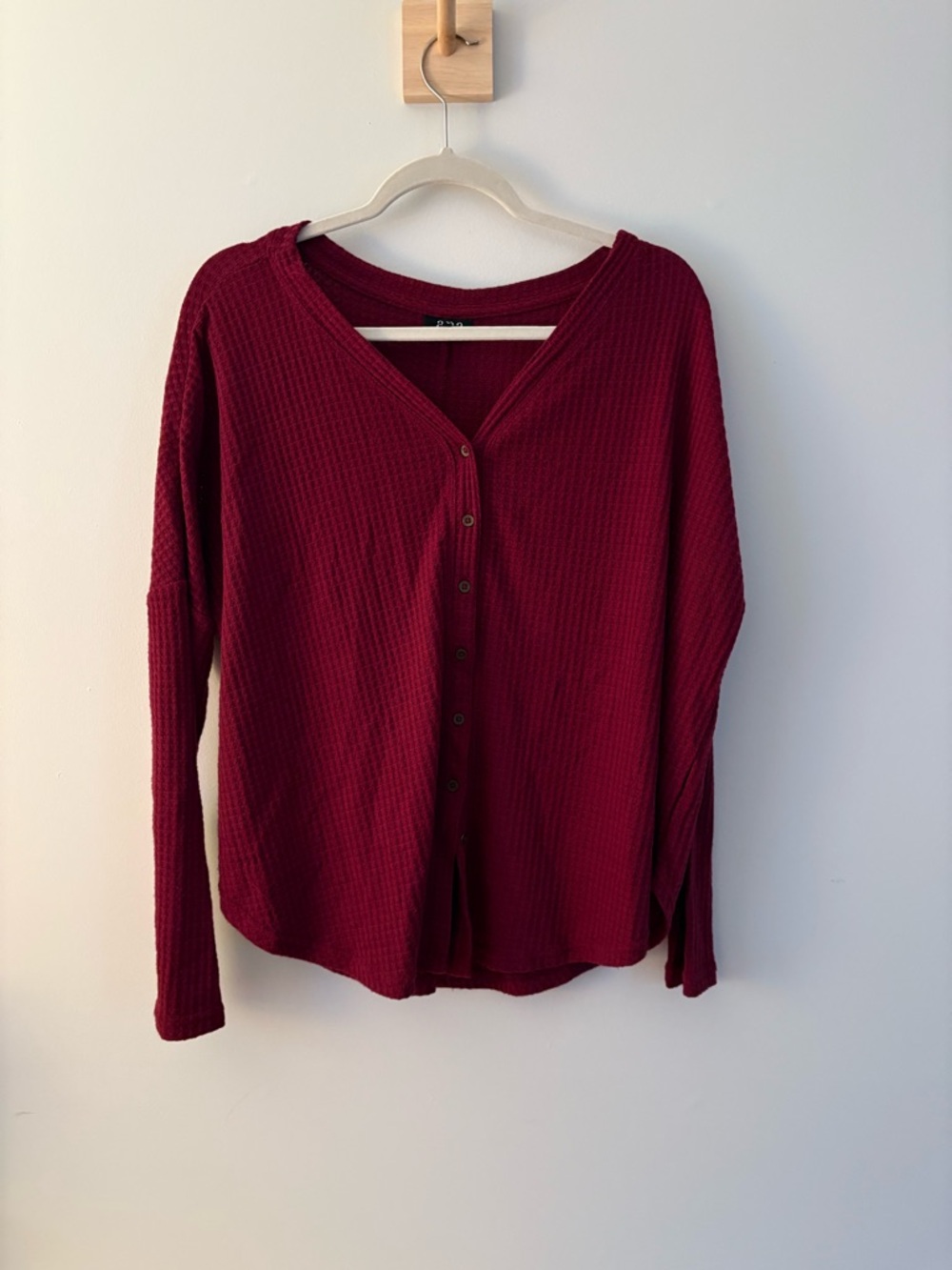 Waffle Henley tee